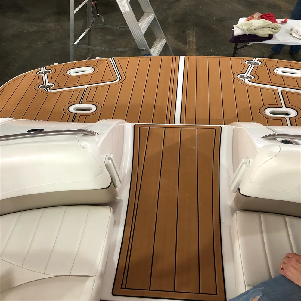 Boat EVA Faux Teak Decking Floor Compatible with 2005 Four Winns 234 Funship Swim Platform Cockpit Mat Boat EVA Teak Floor Pad