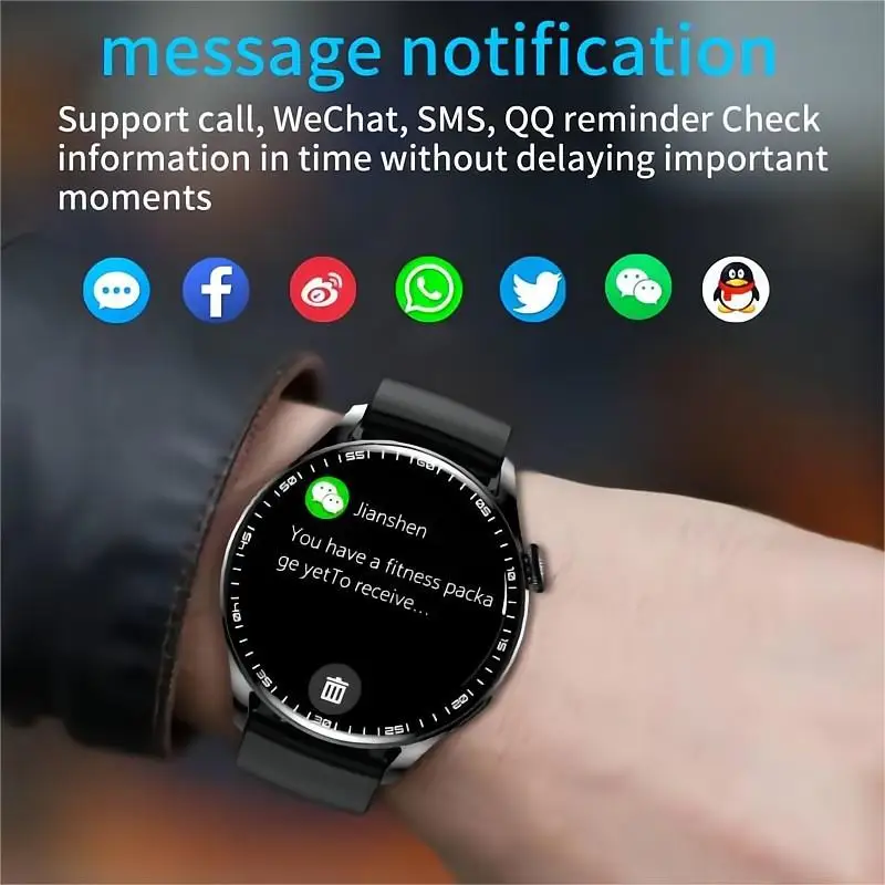 Смарт-часы WS3 PRO, металлические, сенсорный экран 1,28 дюйма, Bluetooth