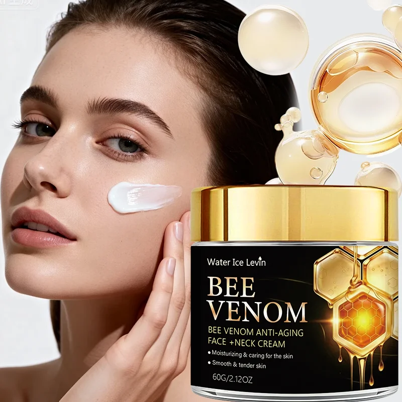 Bee Venom Anti-Aging Face & Neck Cream - Collagen & Aloe Vera Infused, Moisturizing for Youthful Smooth Skin
