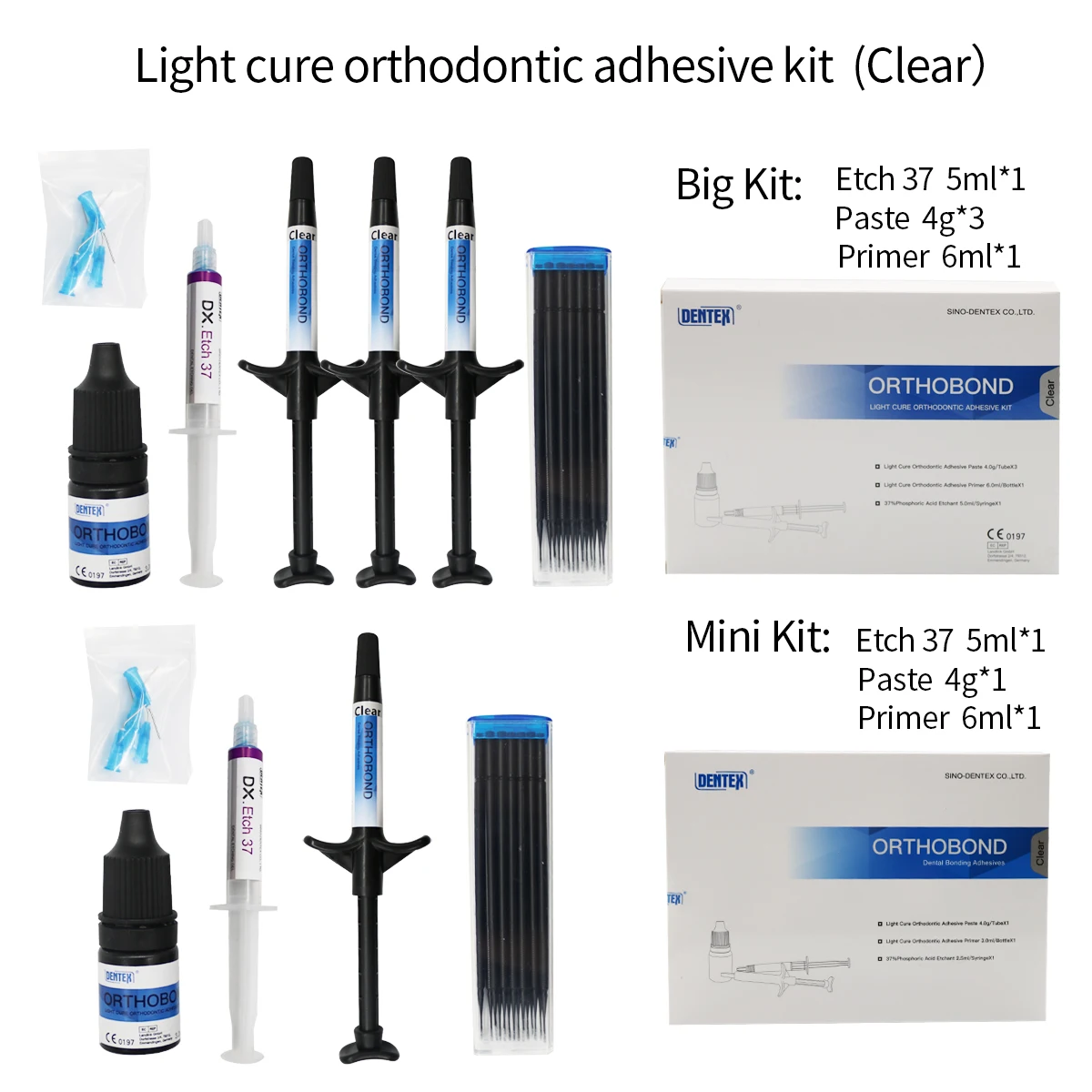 

Light Cure Orthodontic Adhesive Kit Big /Mini Set