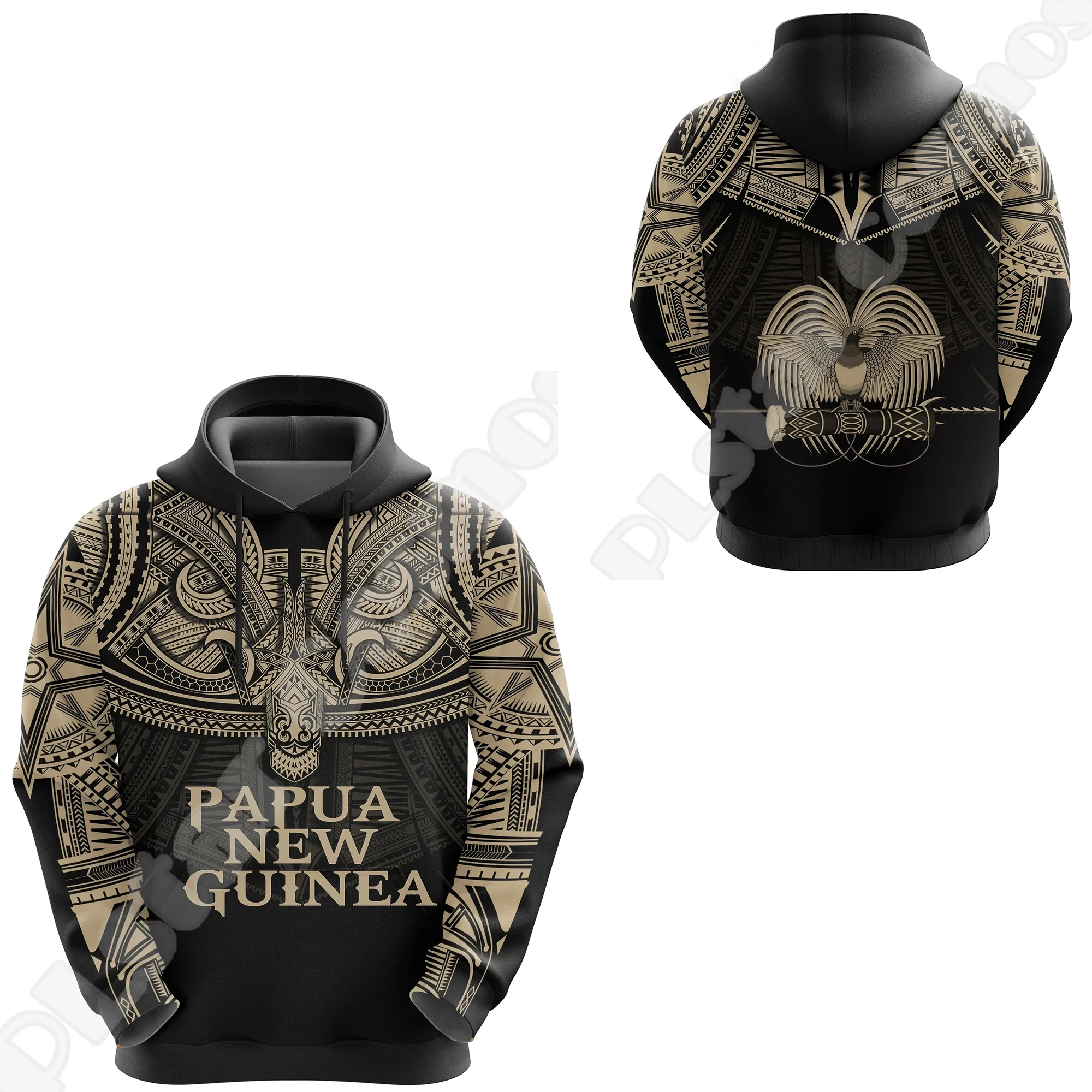 

NewFashion Islands Country Flag Papua New Guinea Culture Tribal Tattoo Retro 3DPrint Pullover Harajuku Casual Hoodies Jacket MA5