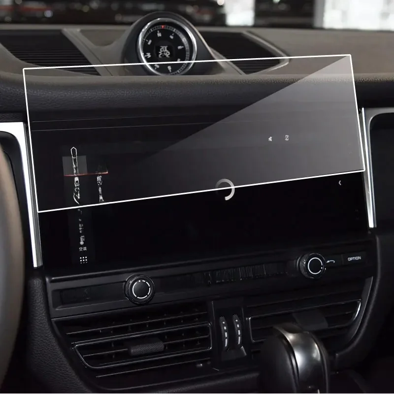 Szkło hartowane do PORSCHE Macan 95B 2019-2023 Nawigacja GPS Osłona ekranu Folia ochronna — zdjęcie 2