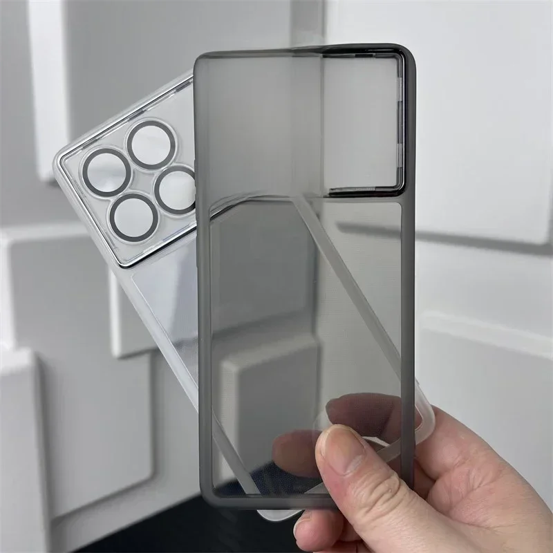Coque de protection pour objectif de luxe, étui pour Xiaomi POCO X6 Pro Neo 5G, protection complète pour appareil photo, armure arrière transparente et souple, POCOX6Pro X6Neo