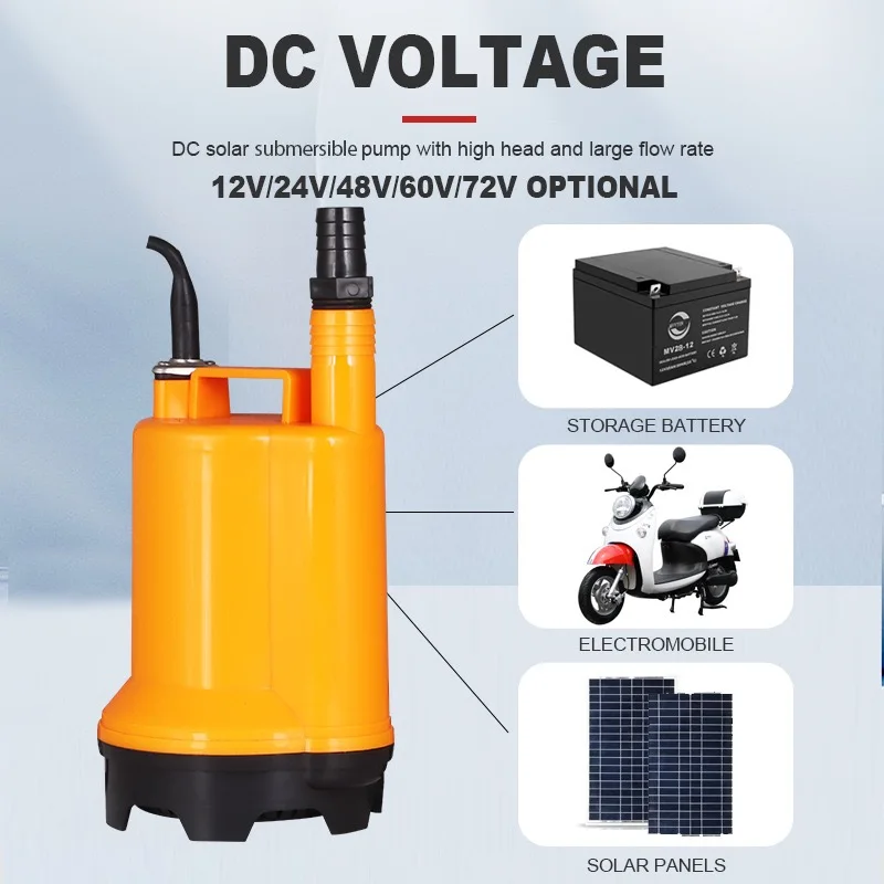 Portable 12 Volt 24V Corrosion Proof Submersible Marine Washdown Fresh Sea Water Transfer Pump Small Plastic Bilge Pump for Boat