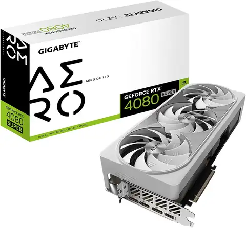 GIGABYT-tarjeta gráfica GeForce RTX 4080 Super AERO OC 16G, ventiladores 3X WINDFORCE, 16GB, GDDR6X de 256 bits, GV-N408SAERO de vídeo Ca