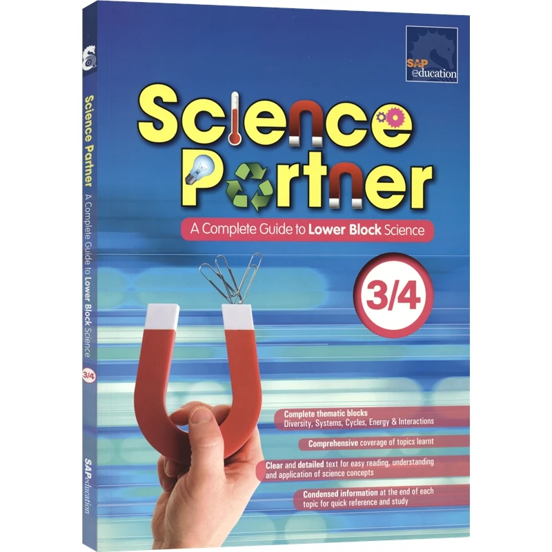 Libro de referencia completo para la escuela primaria, bloque inferior de ciencia, guía de ciencia savia, libro en inglés, 3-6 grados