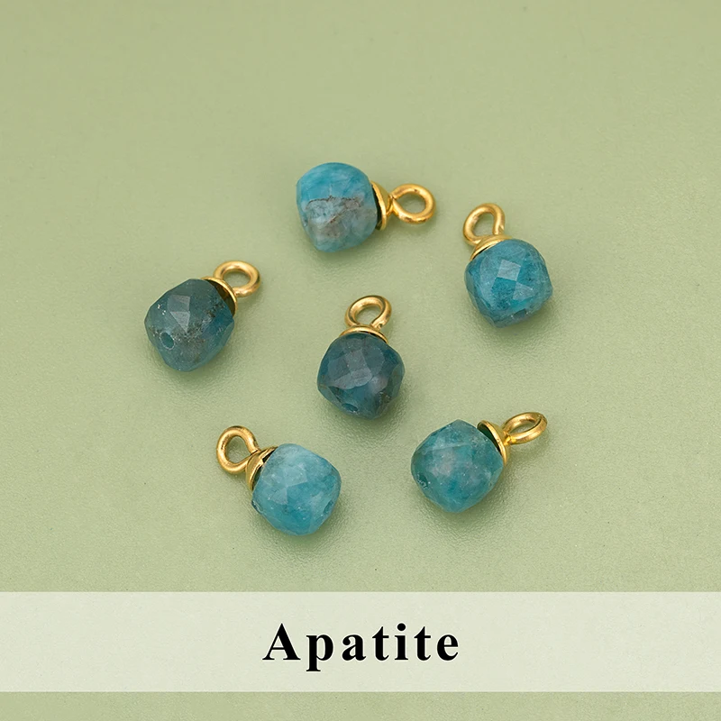 assoonas, 10 Stück/Lot, ME13, Schmuckzubehör, Edelstahl, Naturstein, handgefertigt, Schmuckherstellung, Anhänger, DIY-Anhänger – Detail 8