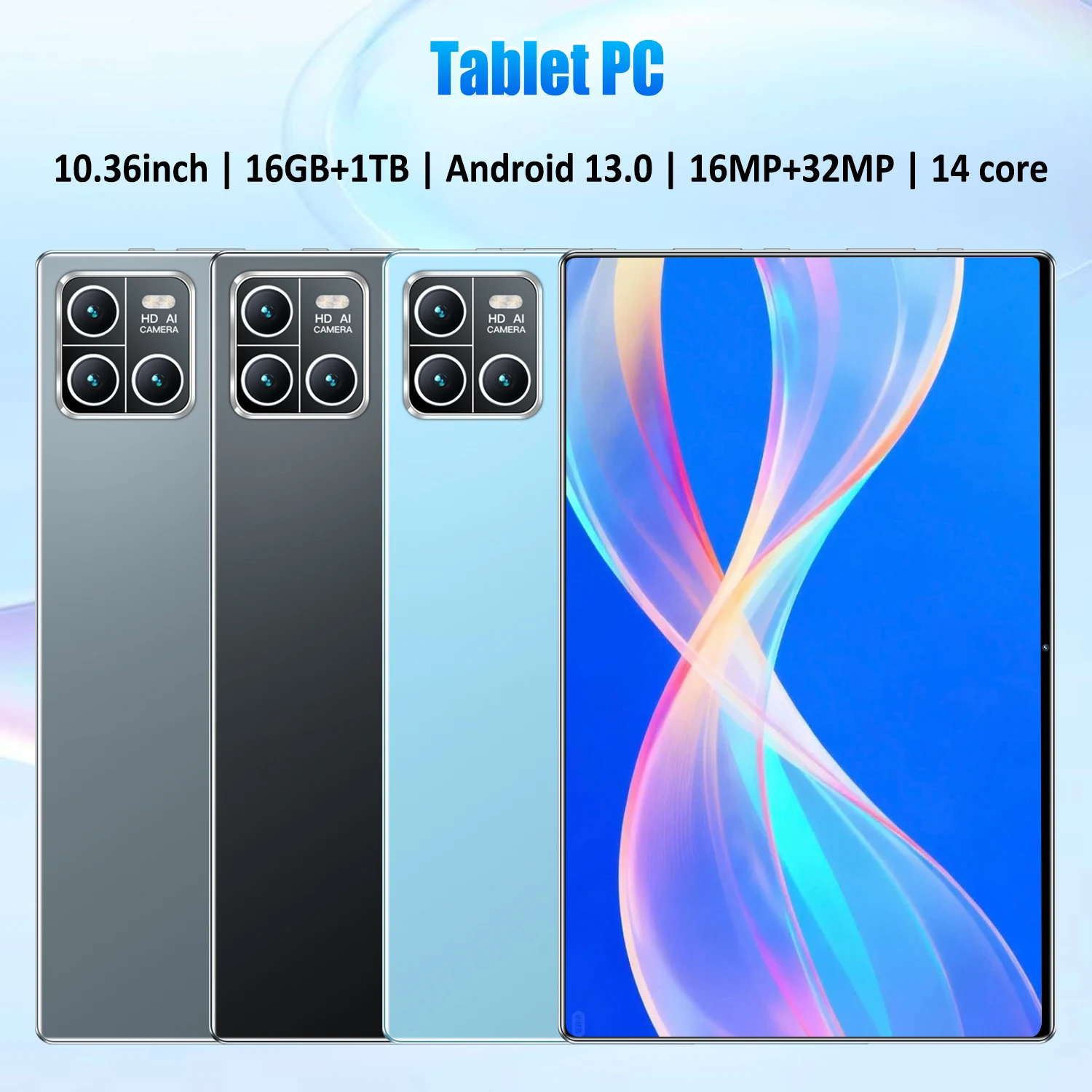 Obrázek 3: 14core 10.36 palec Android 13.0 2026 5G tablet 16GB+1TB 16mp 32MP dvojí karta 20000mah velký baterie WIFI Bluetooth sit' tableta