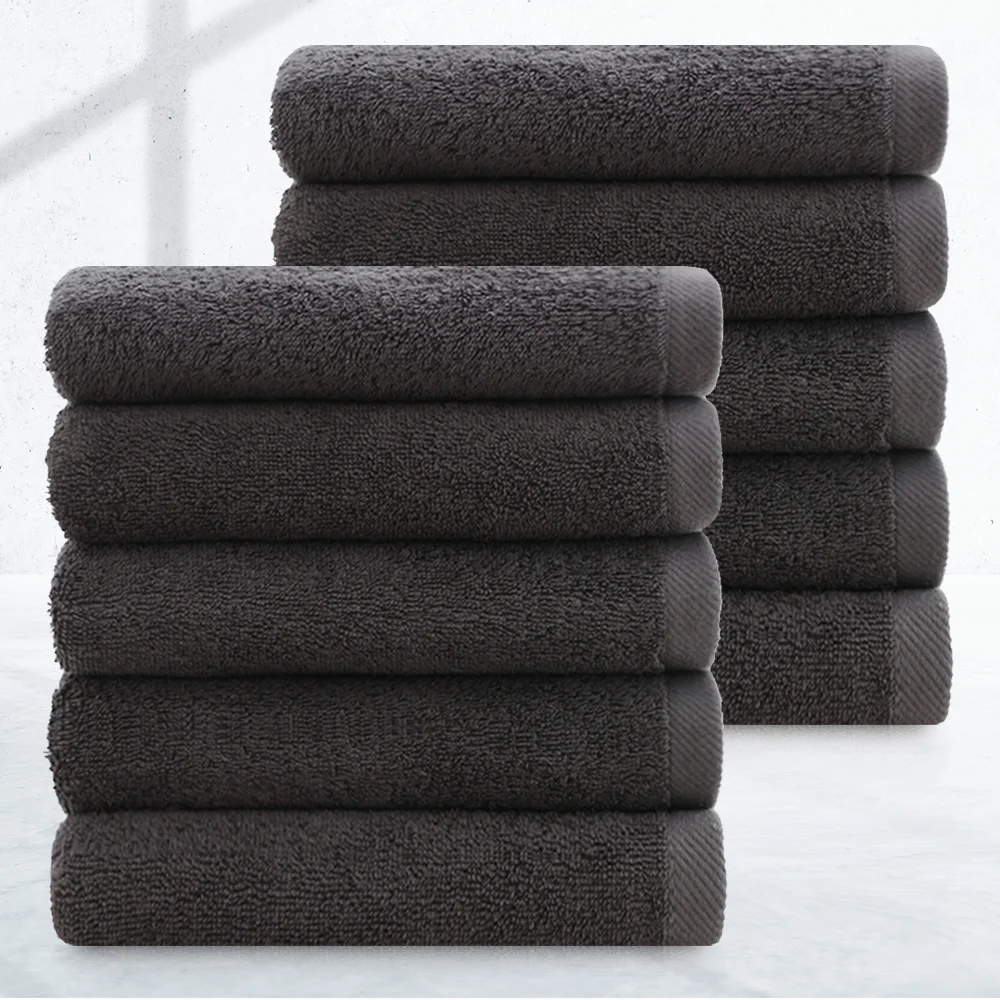 [Cotton Cloud] Usually 150g Thickness 100% Cotton, 30 Number Hotel Towels, Deep Grey 5 Pips/10 Pips, Bath Towels, 40*80cm Cotton Cloud