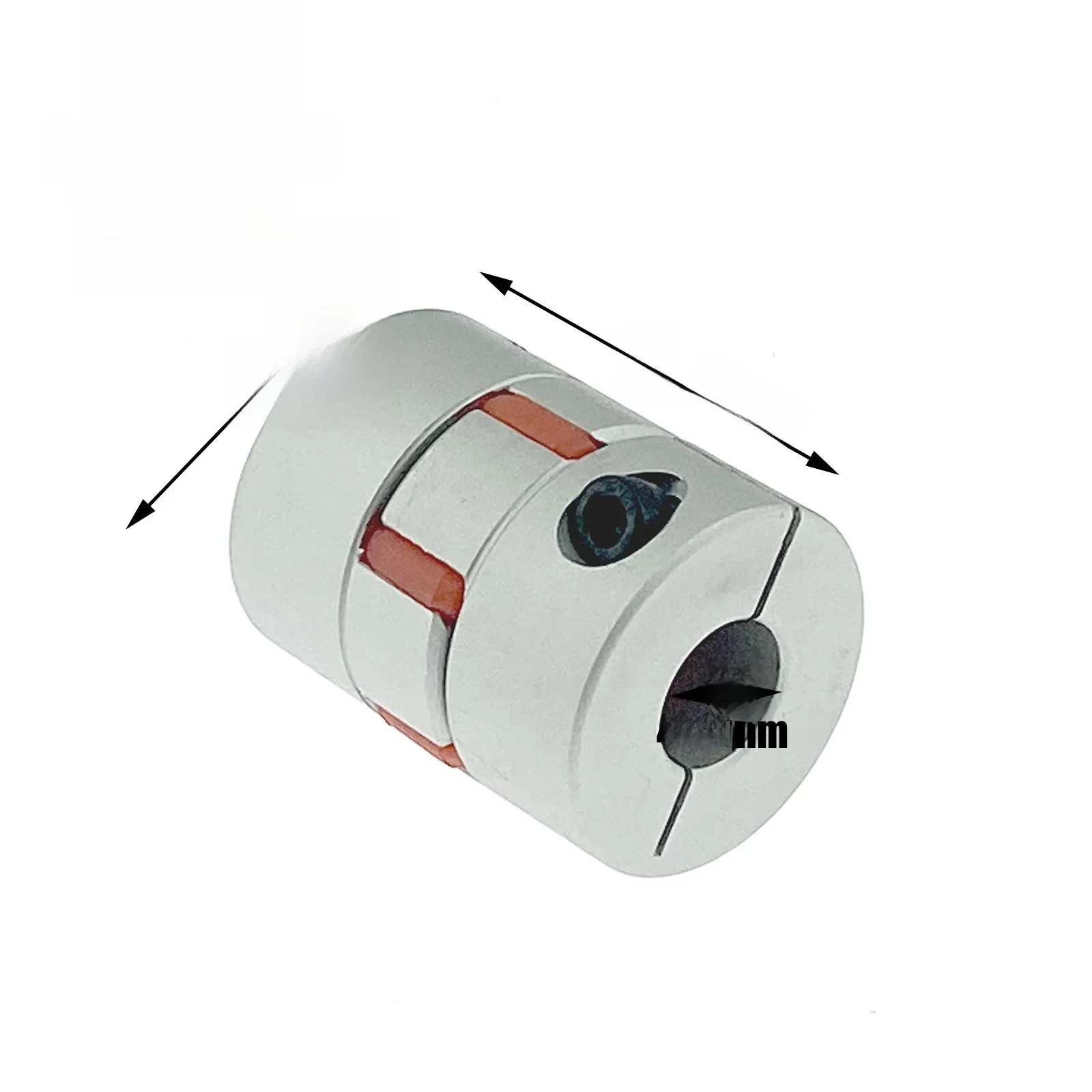 D25L30 łącznik D25 L30 trzy szczęki Aluminium Plum elastyczny wałek sprzęgła/złącza złącze do silnika elastyczny łącznik 5/6/6.35/8/10/12mm — zdjęcie 2