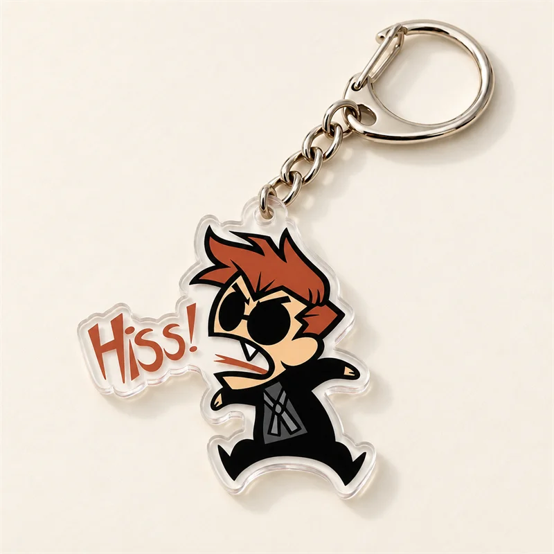 Good Omens CHIBI Keychains, Aziraphale & Crowley