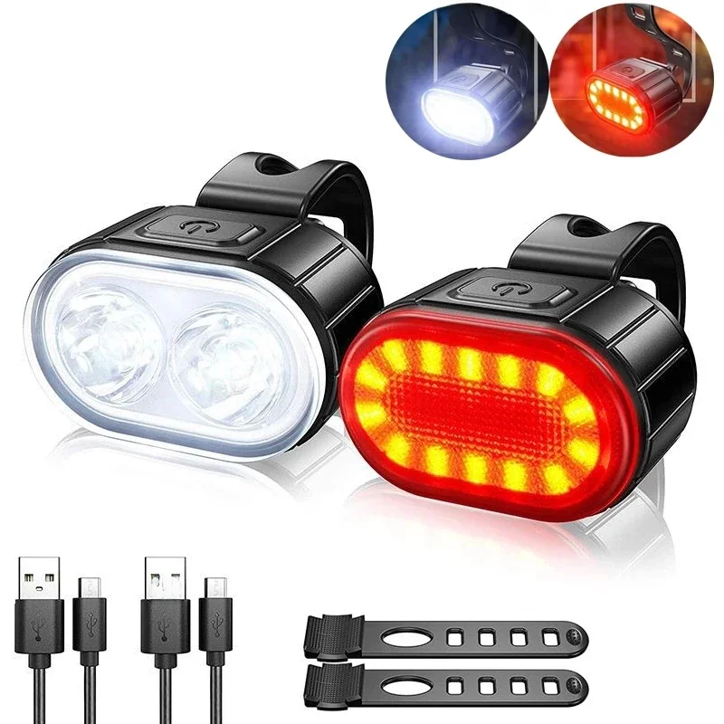 AliExpress lamgool 4 Modes 350Mah USB MTB Road Bicycle Headlight 6 Modes 230Mah Rechargeable Cycling Taillight LED