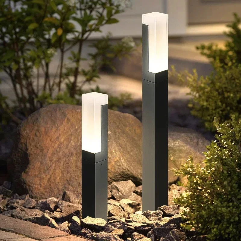 LED-tuinverlichting Buitendecoratie Aluminium landschapsverlichting Waterdicht AC 85-265V Straatlantaarn Tuinpad Gazonlamp - afbeelding 2