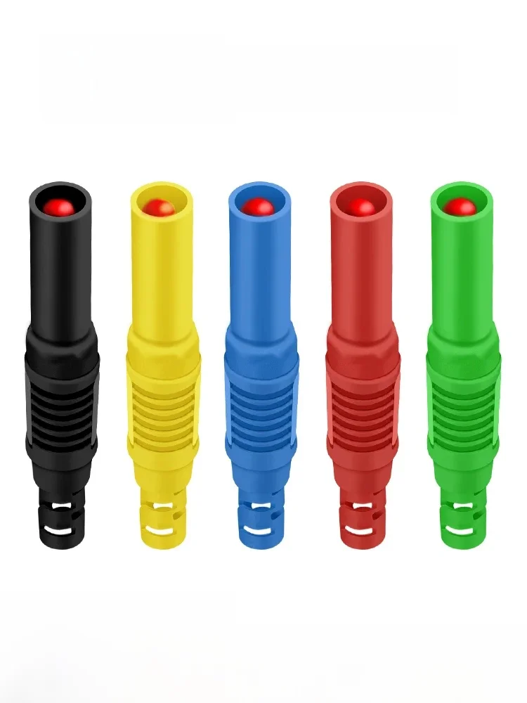 Zmontowana 4mm pełna osłona bezpieczeństwa wtyczka bananowa DIY sonda 4mm otwór złącze wtykowe typ spawania — zdjęcie 2