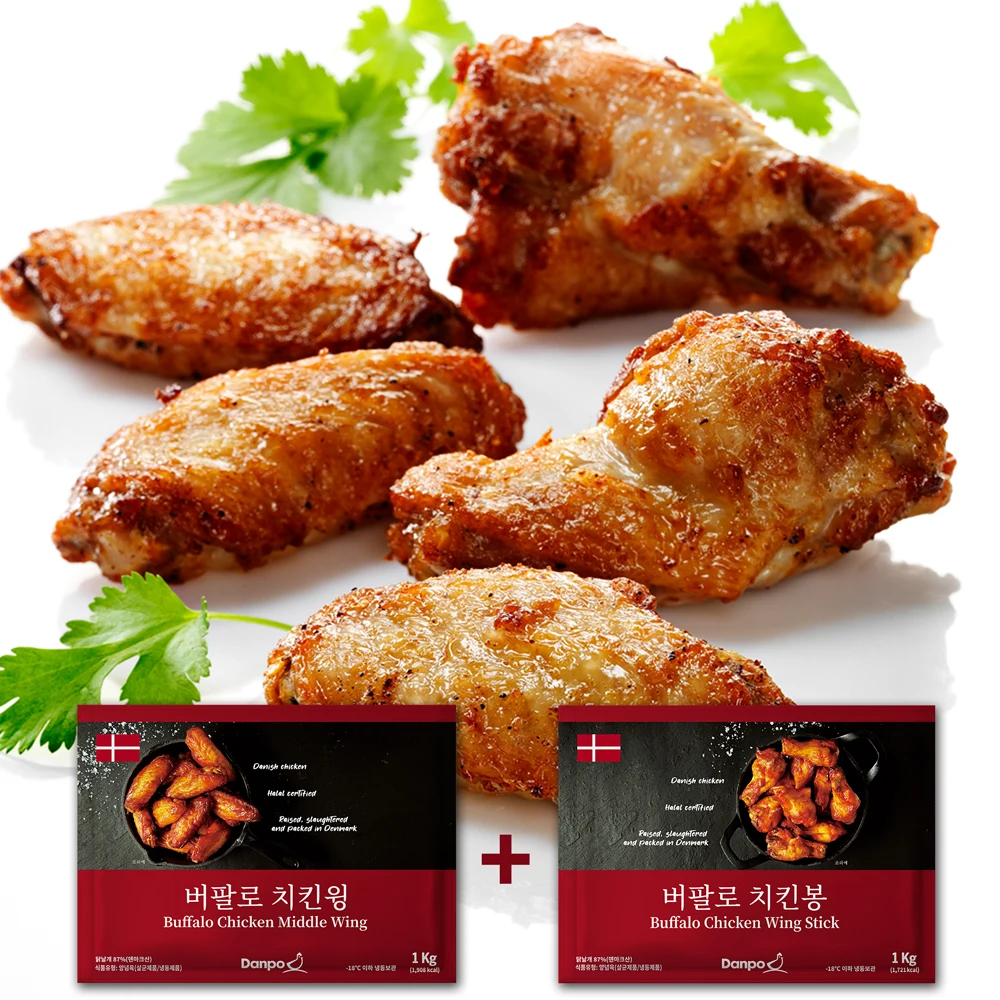 덴포 버팔로 치킨윙 1Kg + 버팔로 치킨봉 1Kg 덴포 버팔로 치킨윙 1Kg + 버팔로 치킨봉 1Kg