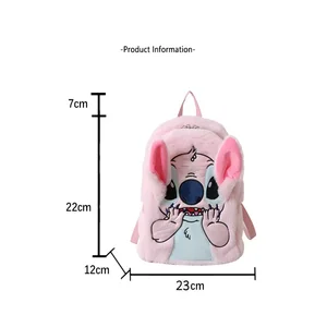 Neue Disney Plush Rucksack Ins Japanische blaue Punkte Lustige Zeichnungen großer Kapazität Student Rucksackbeutel Kindergarten 10 Hauptverkaufs -Rucksäcke - №1