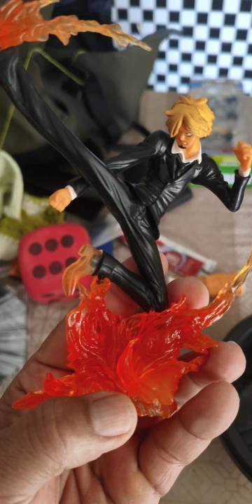 One Piece Fire Fist Ace Luffy Sanji & Zoro Battle Model PVC