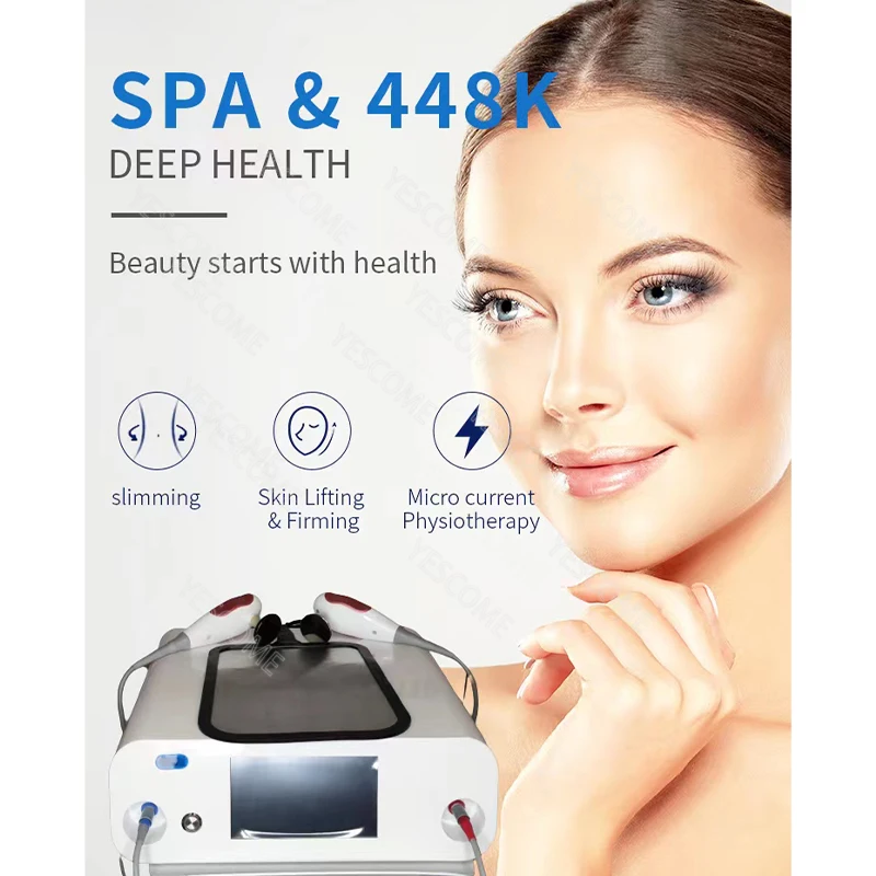 

New Approved Spain INDIBA Technology Deep Beauty Body Face Reshaping Lifting System High Frequency 448KHZ Weight Lose machine