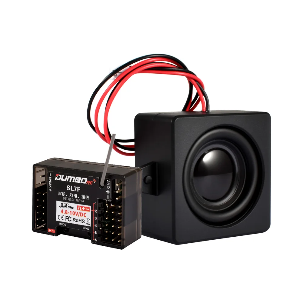 DUMBORC 2,4 GHz 6 V/3 A SL7F Sound Group Light Group Receiver 3-in-1 Receiver 7CH für X6PM DDF X10P 350 Fernbedienung Auto Boot