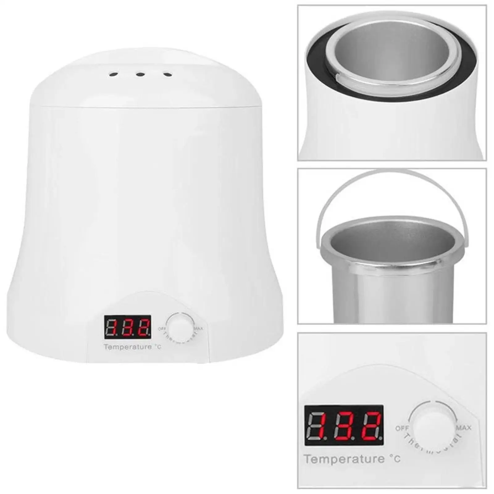 Electric Wax Heater 1000ml Fast Heating Compact Portable Professional Wax Melter Warmer for Salon Esthetician Beginner Home