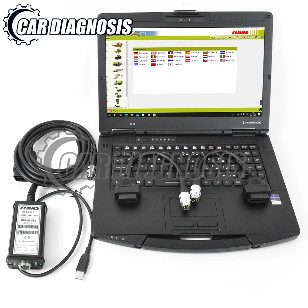 

FOR CLAAS diagnostic tool interface CANBUS MetaDiag Agriculture constructiontruck excavator diagnostic tool CF54 Laptop