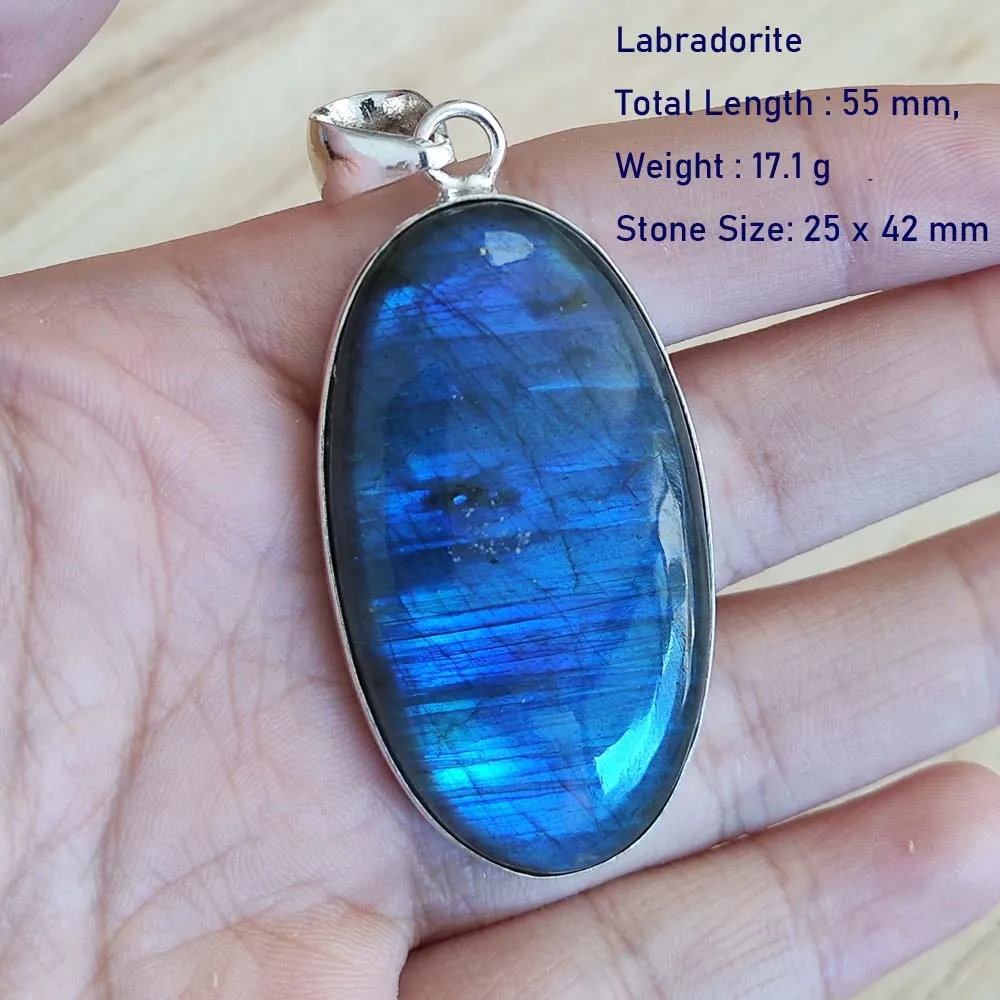 Genuine Labradorite Pendant