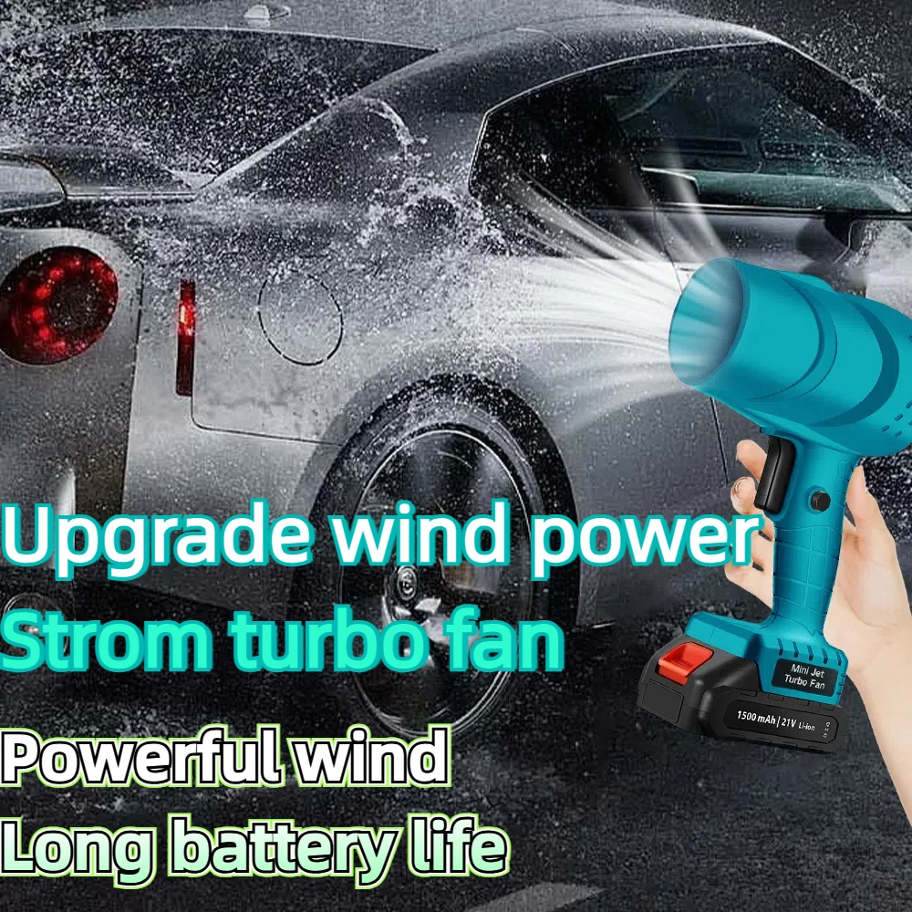 Handheld Turbo Jet Fan 150000PRM Compressed Air Duster Super Mini Jet Fan Multifunctional Electric Dust Blower Cleaning Tools Fo