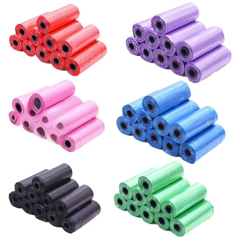 Sac de merde pour chien, sacs poubelles pour déchets d'animaux de compagnie, sac de nettoyage biodégradable, ramassage de déchets, produits pour chiens