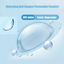 1pair Transparent Contact Lenses with Diopters -1 To -10 2pcs/box Natural Eye Contacts Clear Lens With Degree For Eyes