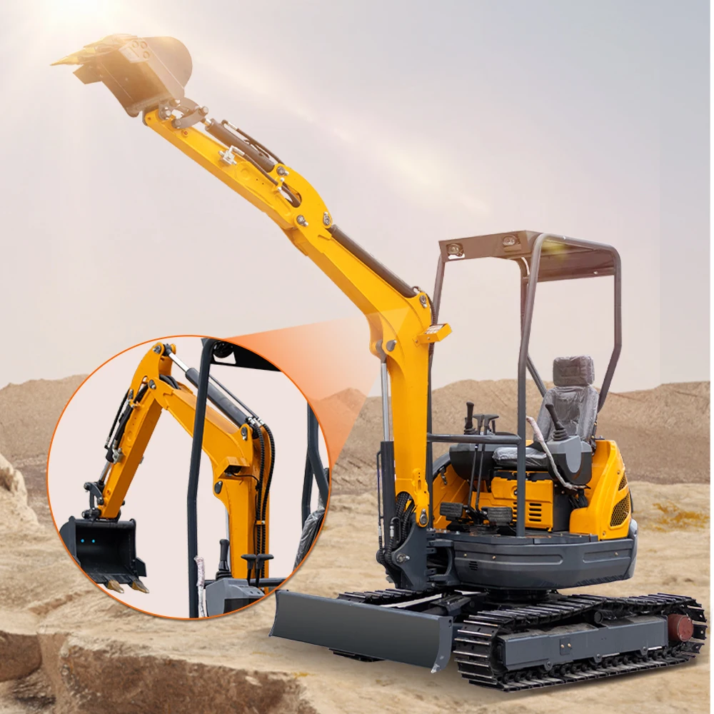 Hot Sales New Kutoba Diesel Engine 2.5 Ton Mini Excavator with Closed Cabin, Telescopic Track & Swing Boom