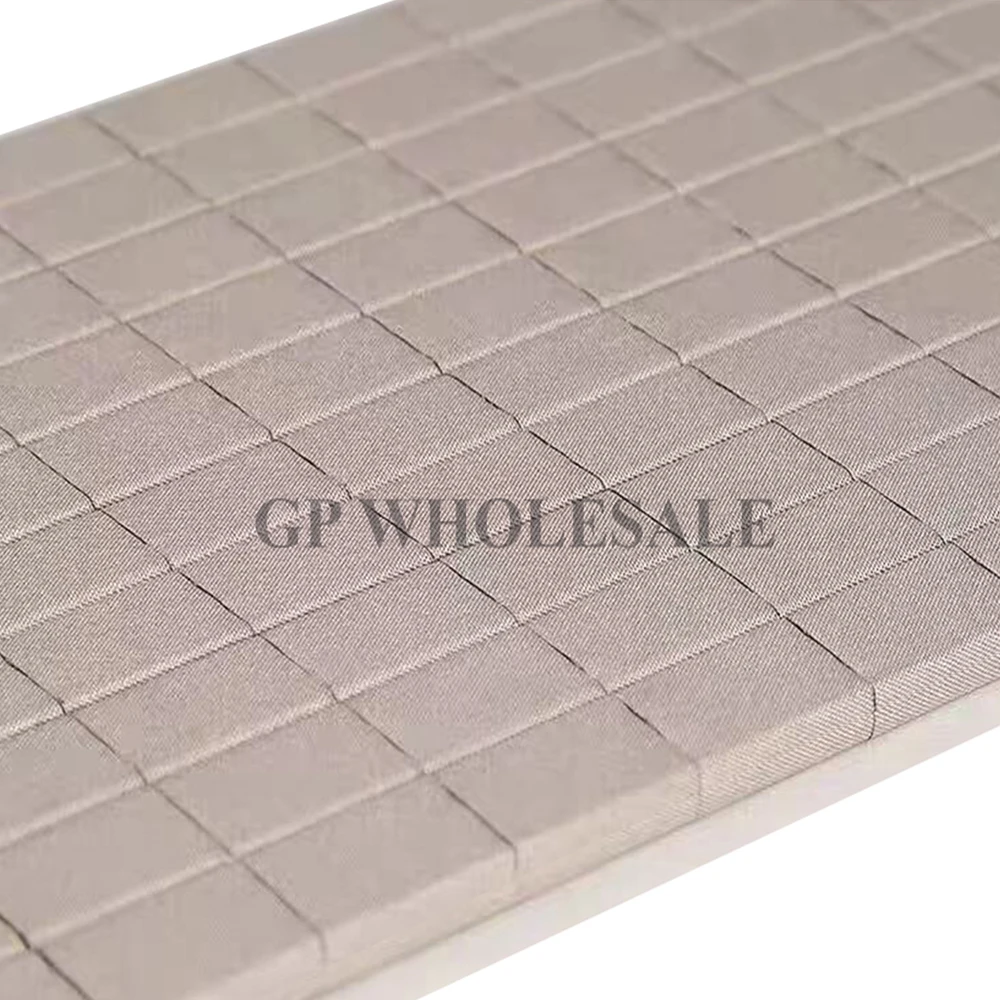 100Pcs 10x15x5mm Conductive Foam Gasket EMI Shielding Fabric Over Foam Pad ESD Grounding Adhesive Tape Block for PC Chassis