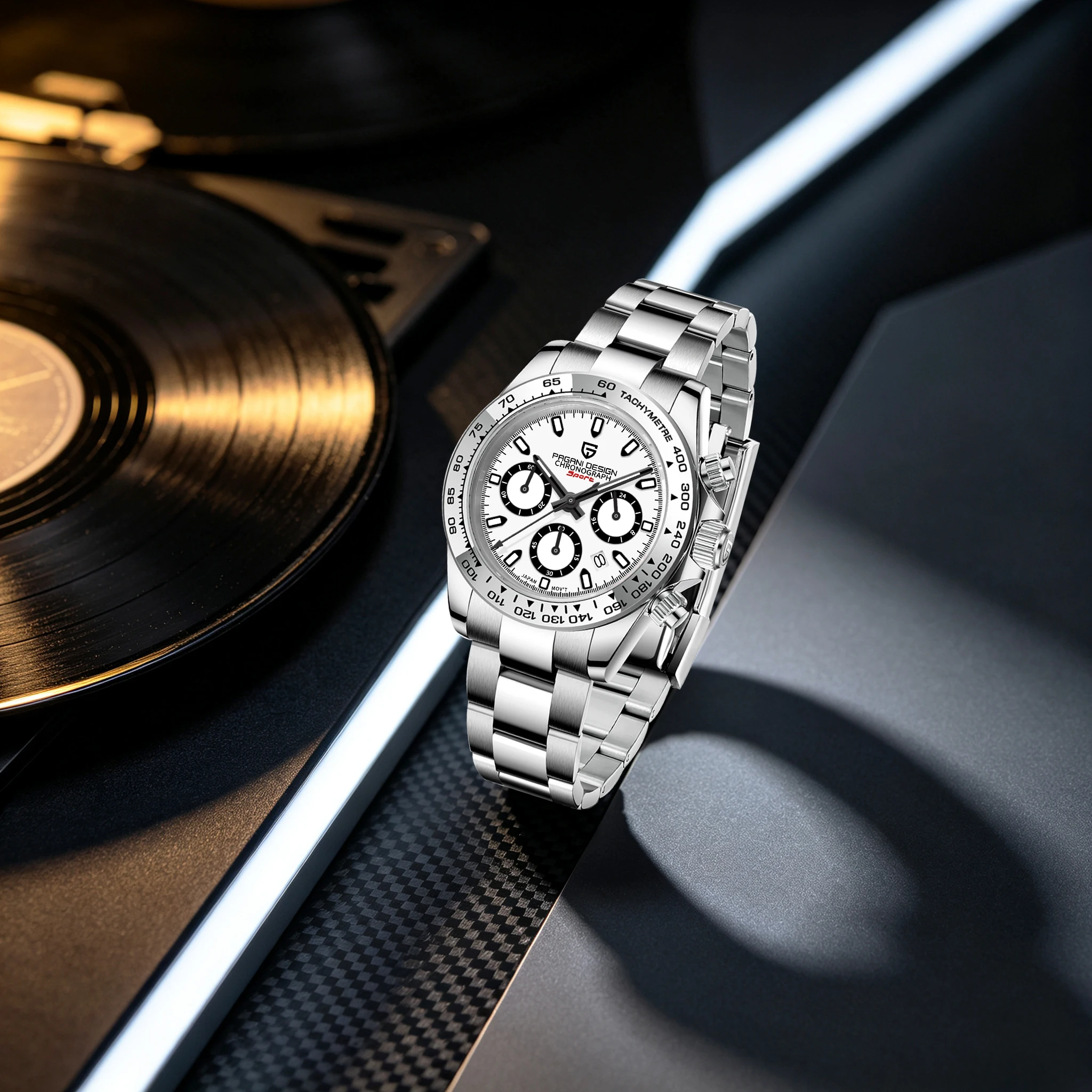 2026 PAGANI DESIGN High-End Fashion Men Quartz Watch Elegant All-Match Sapphire Luminous Diving Tachymeter Chronograph Stainless