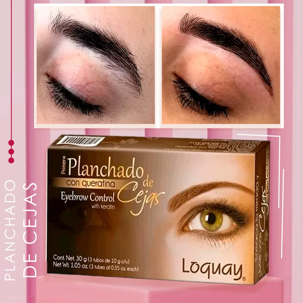 Planchado De Cejas Con Queratina Profesional Loquay