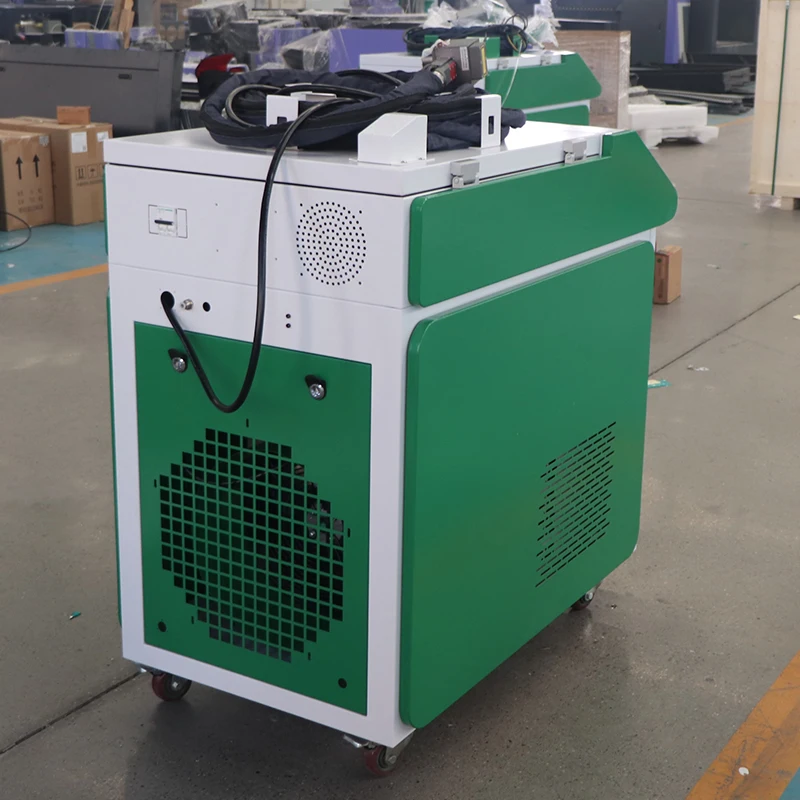 Laser Cleaner on Metal Wood Glass Stone Wall Graffiti High Quality 300W 500W Mopa Pulse Fiber Laser Cleaning Machine