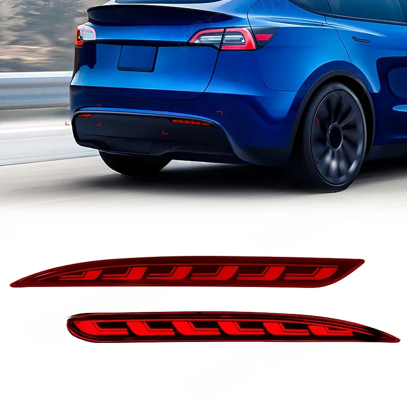 Réflecteur de pare-chocs arrière pour Tesla modèle Y modèle 3 2017 2018 2019 2020 2021 2022, 3 fonctions, feu stop Led, clignotant dynamique