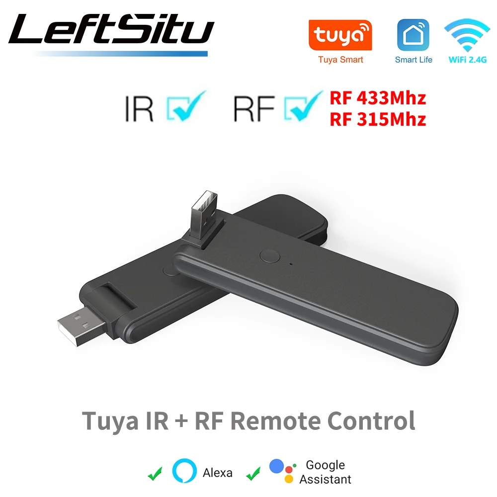 

Tuya IR RF Remote Control WiFi Smart Home for Air Conditioner ALL TV LG TV Support Alexa,Google Home