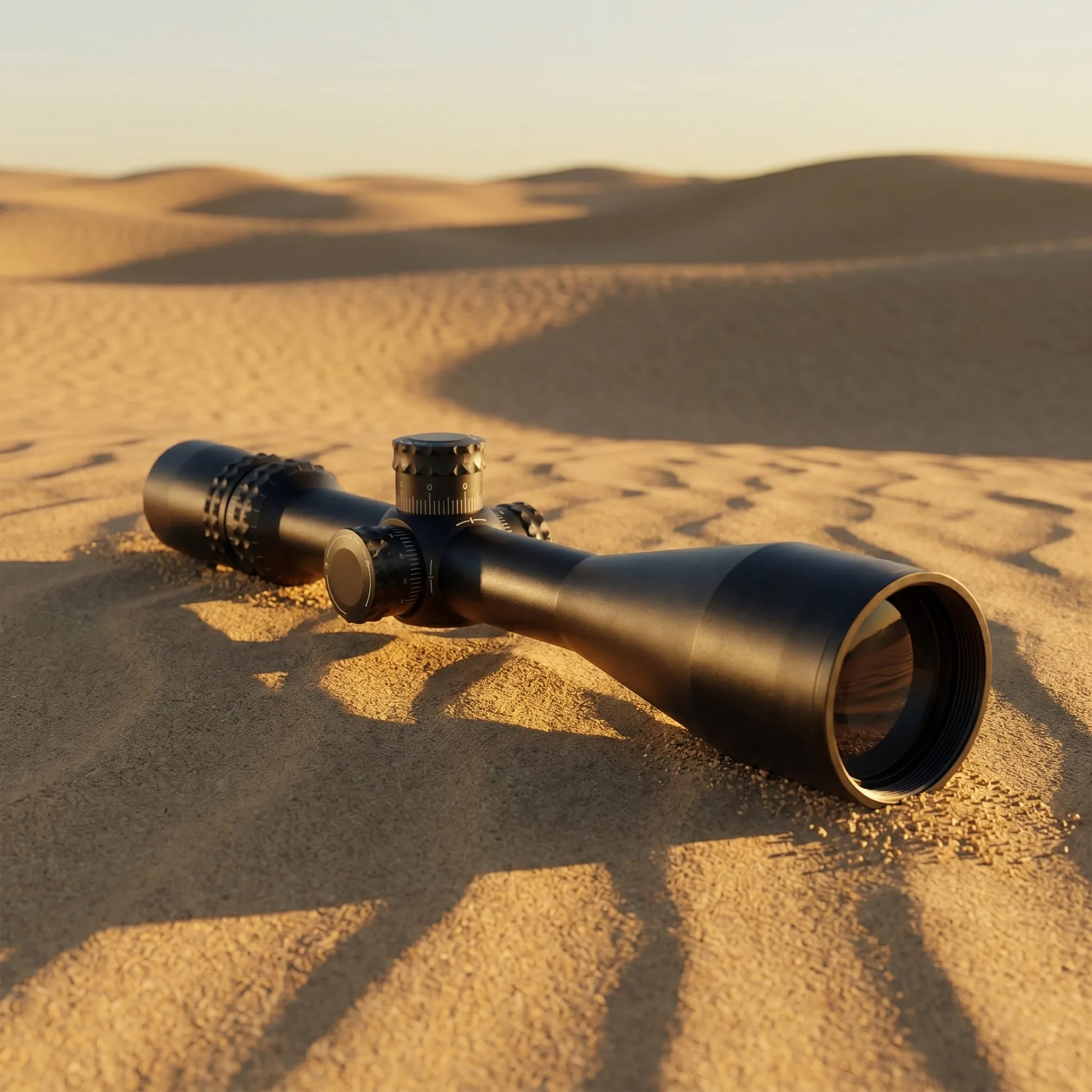 NXS Series First Focal Plane FFP 5.5-22x56 Rifle Scope 30mm Tube ZeroStop Turret Mil-R Reticle Sunshade Included