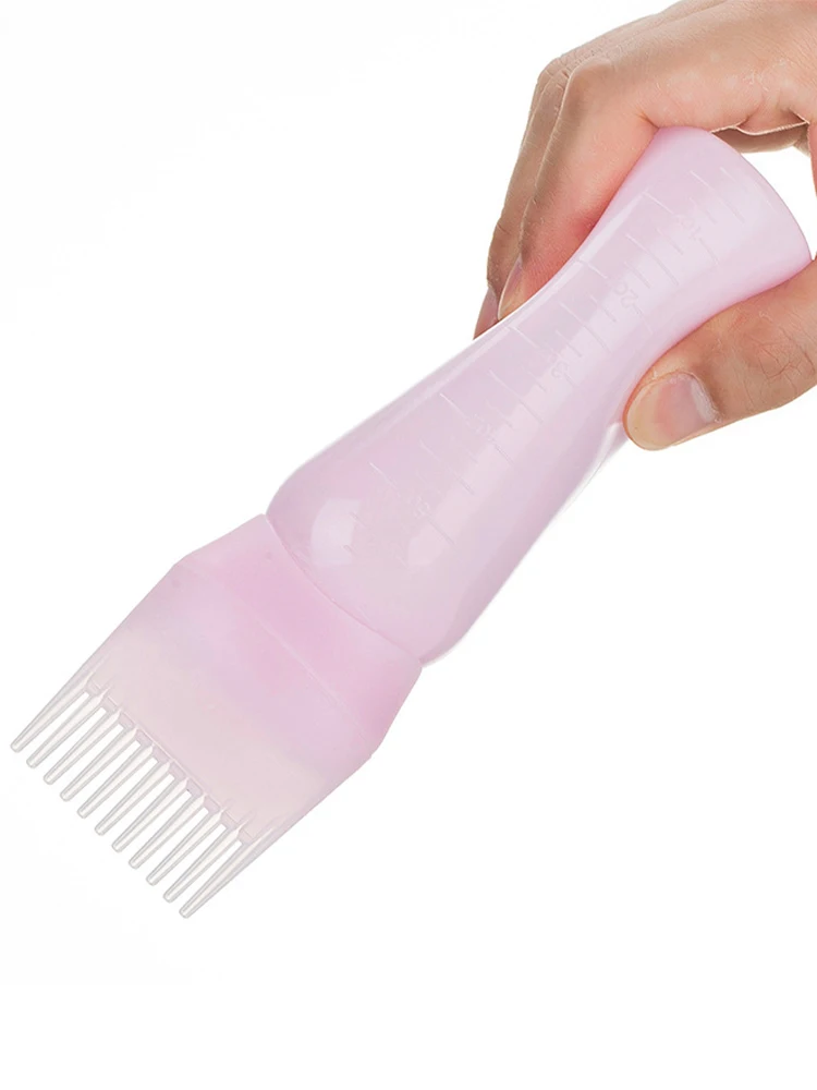120ml tintura per capelli riutilizzabile bottiglia applicatore pettine Multicolor plastica dispenser salone olio colorazione dei capelli strumento