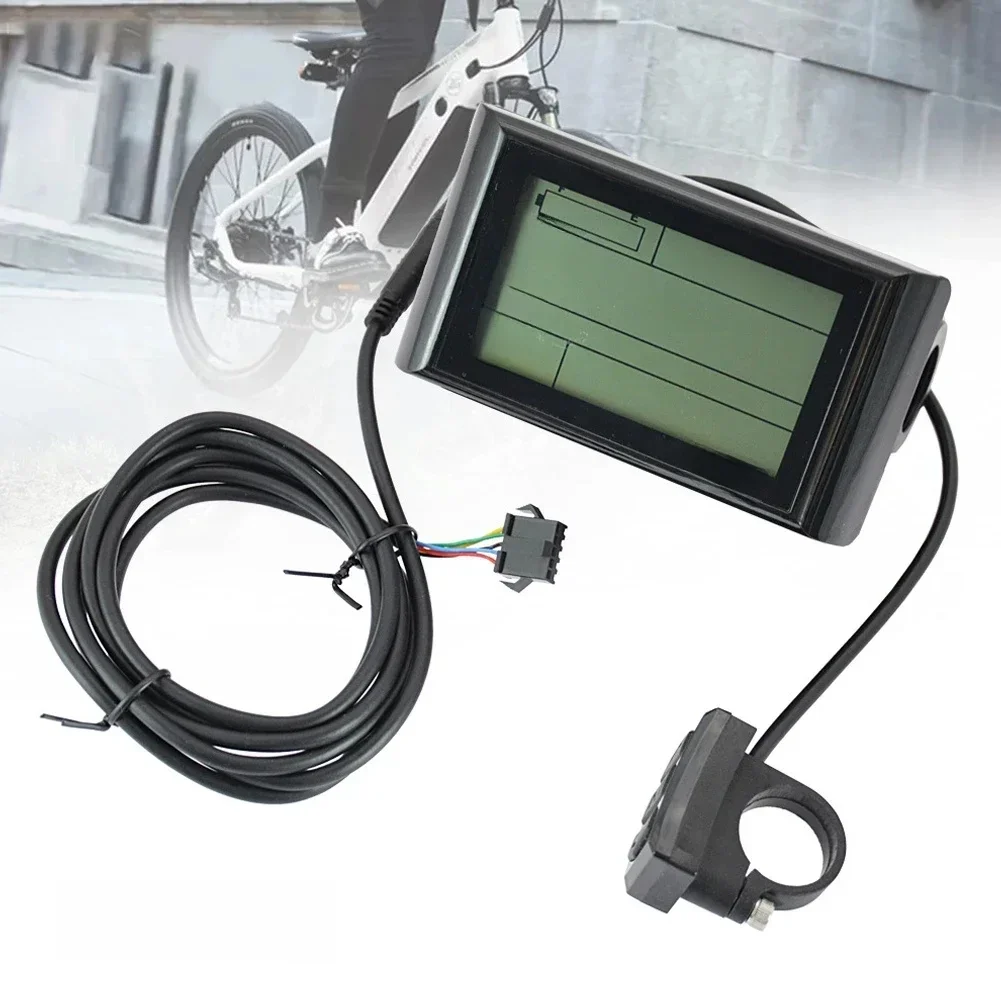 AliExpress NONE SW900 LCD Display Meter Control Panel 24 36 48V 72V E-Bike Electric Scooter 5 Pins SM Plug Riding Speed Time Power Display