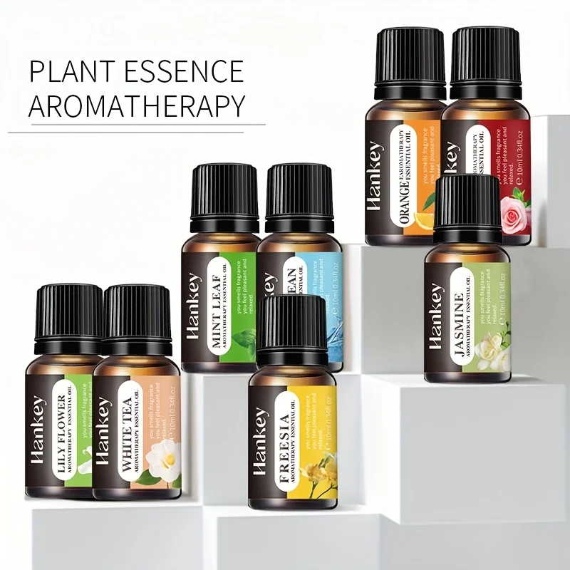 

Fruity Essential Oil Set 8 bottles Essential Oils Aromatherapy Diffuser Essential Oil Gift Set Orange Freesia Peppermint