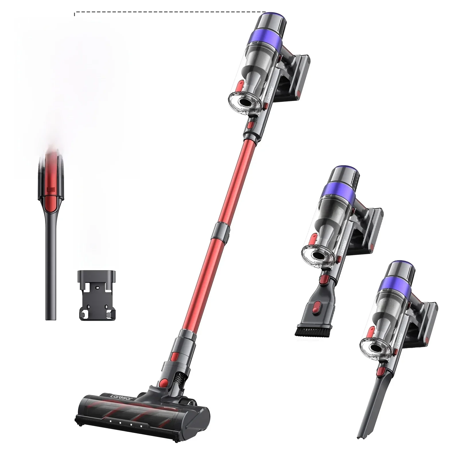 LARESAR V8 48Kpa 500W Cordless Vacuum Cleaner Car 60 Mins Home Appliance Wireless Removable Battery 2024 NEW Brushless motor