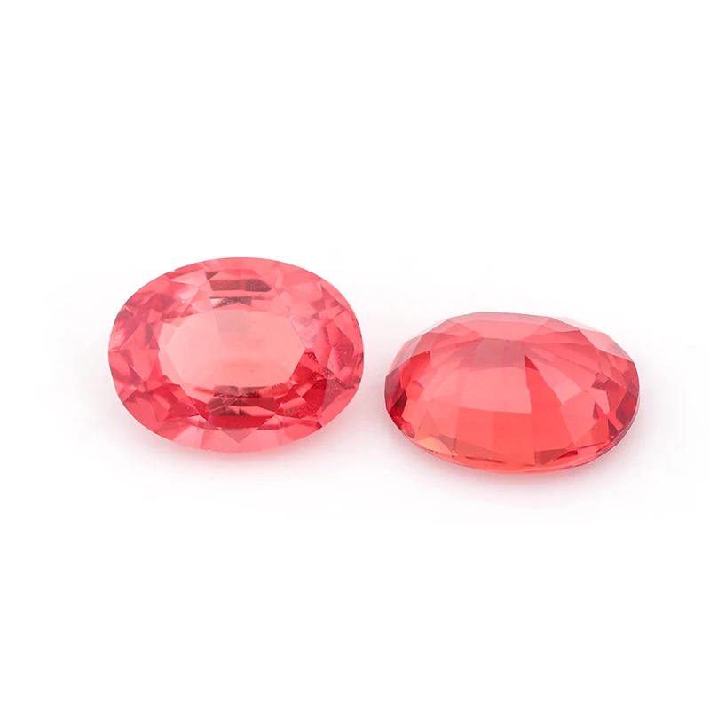 

1-8ct Oval Cut Lab Grown Red Sapphire Loose Stone Egg Shape Sythesis Created Sapphire Gemstone for Diy Jewelry Making Ring