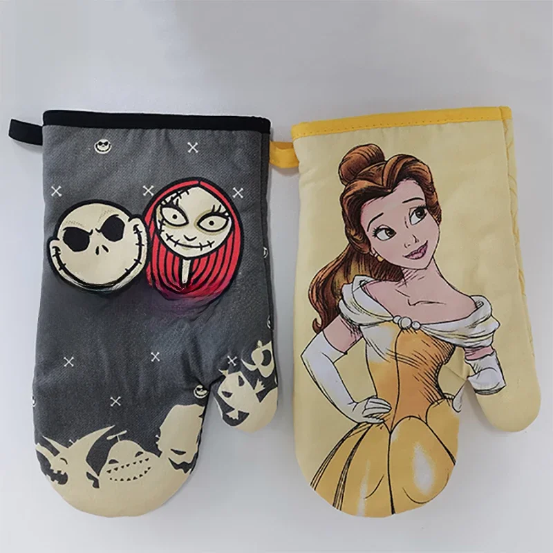 Jack Sally Ofen handschuhe Miniso Disney Belle Prinzessin Cartoon Figuren Backen Kochen Küche