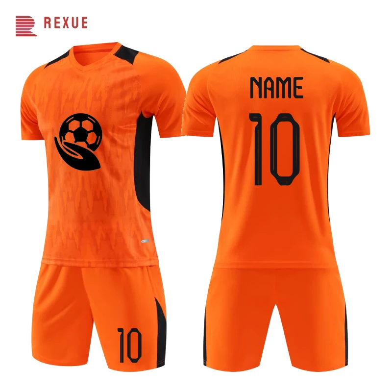 2026 Men’s & Kids Custom Soccer Uniform Set – Personalized Football Training Kit, Heat Printed Jersey with Number for Team