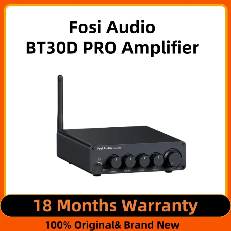 2022 New Fosi Audio Bluetooth Sound Power Amplifier 2.1 Channel Amp Audio Reciver for Speaker Subwoofer 165Wx2 +350W BT30D PRO