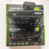 Skylinker Z8 Plus Hybrid HD 4K TV Box Android OTT+H265 DVB-S2+H265 DVB-T2  hot in Spain France Poland Euro ruSA vs mecool kt2