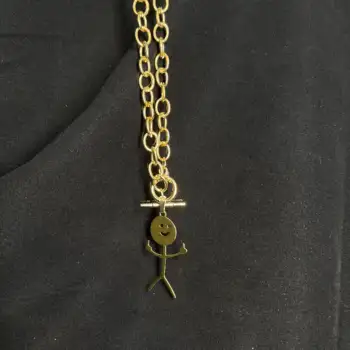 時尚女士項鍊,男女皆宜 - 金色迷人小人項鍊,簡約珠寶禮品 6 最佳銷售 珠寶 - №5