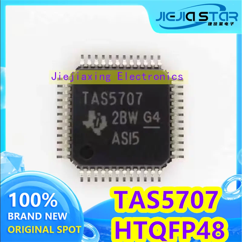 (5/20pieces) TAS5707 TAS5707PHPR SMD QFP48 Class D audio amplifier chip IC 100% new original consumer electronics