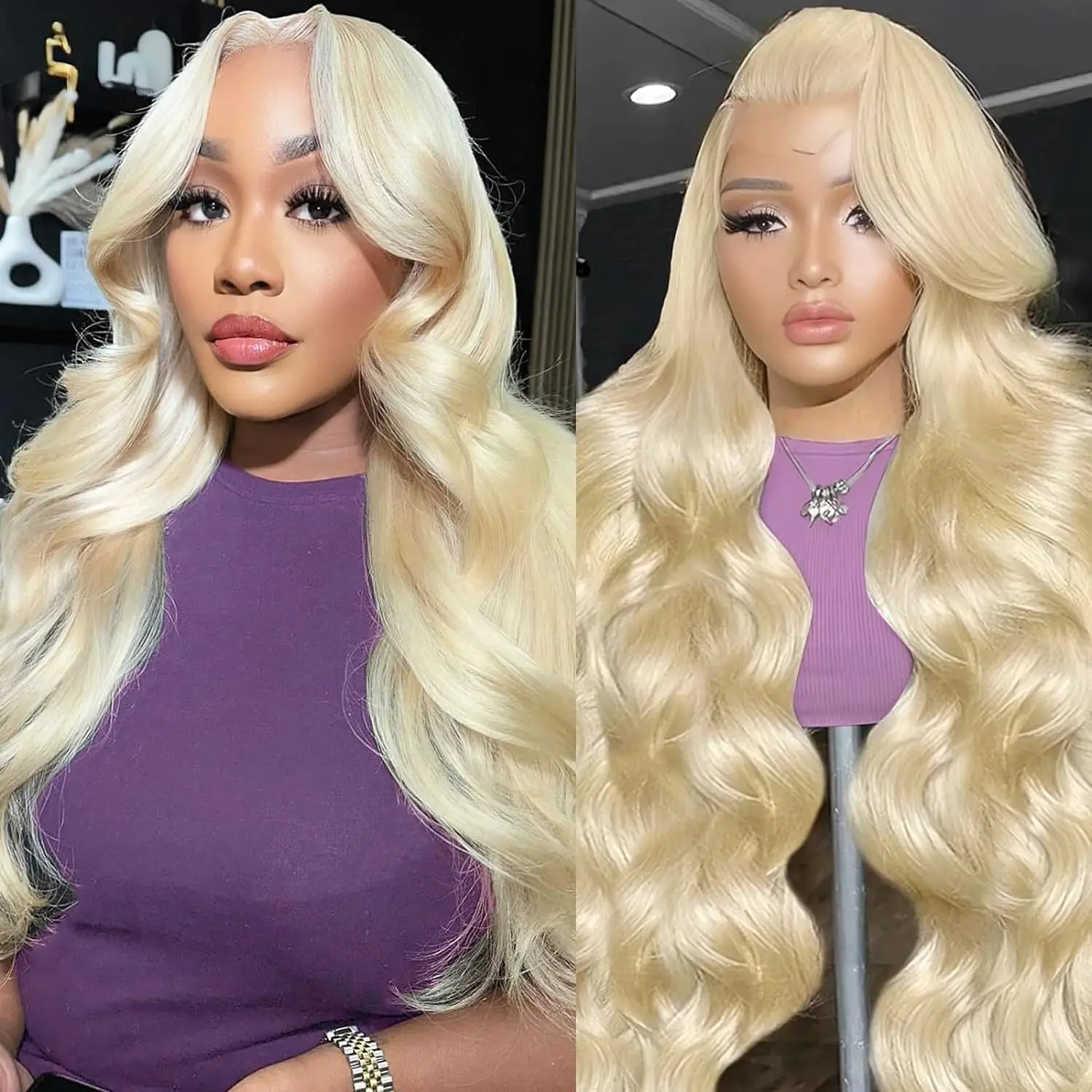 

30 inch 613 Honey Blonde 13x4 Lace Front Wigs Human Hair Body Wave 13x6 Lace Frontal Wig 613 Blonde Human Hair Wig Curly Wigs