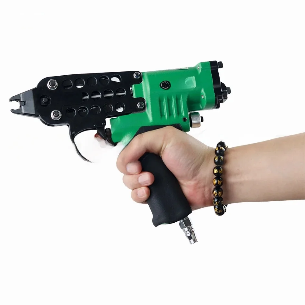 Sc7c Pneumatische Visnet Spijkerpistool Autostoel Pneumatische Spijkermachine 100 Stuks Bindhoeveelheid Draagbare Pneumatische Spijkerpistool - afbeelding 2
